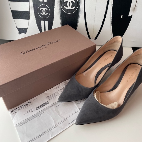 Gianvito Rosi Pointed Roe Pump Size 38.5 - Picture 13 of 17